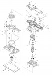 Makita MT923 Finishing Sander Spare Parts