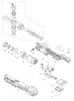 Makita WR100D Cordless Ratchet Wrench Spare Parts