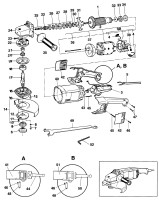 ELU WS20180A ANGLE GRINDER (TYPE 1) Spare Parts