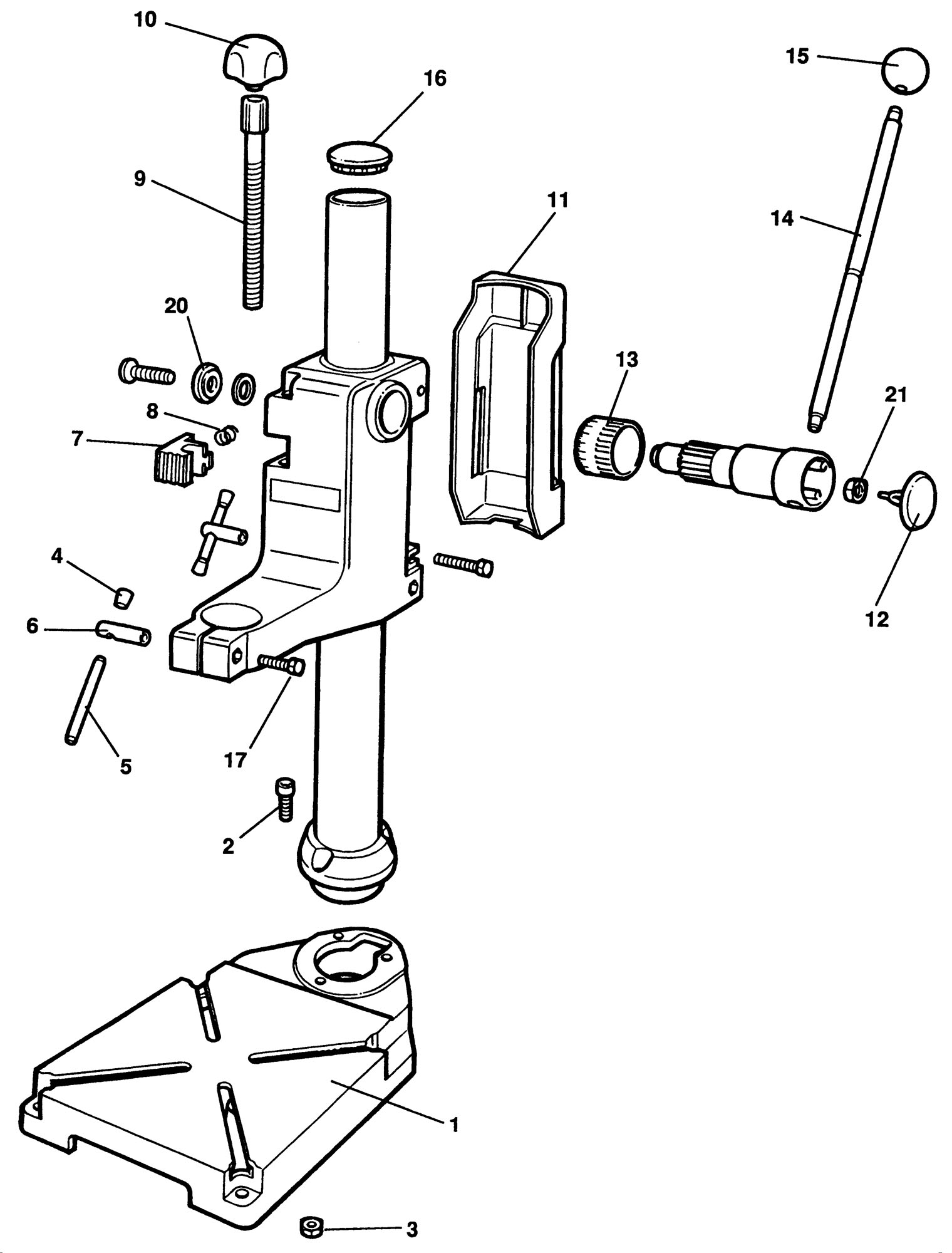 BLACK DECKER X40015 DRILL STAND TYPE 1 Spare Parts