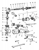 ELU WS53 ANGLE GRINDER (TYPE 1) Spare Parts