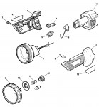 BLACK & DECKER KC968 FLASHLIGHT (TYPE 1) Spare Parts