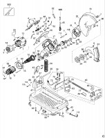 DEWALT DW871 CHOP SAW (TYPE 1) Spare Parts