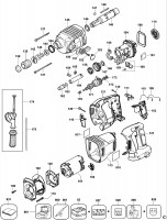 DEWALT DW999K ROTARY HAMMER (TYPE 3) Spare Parts