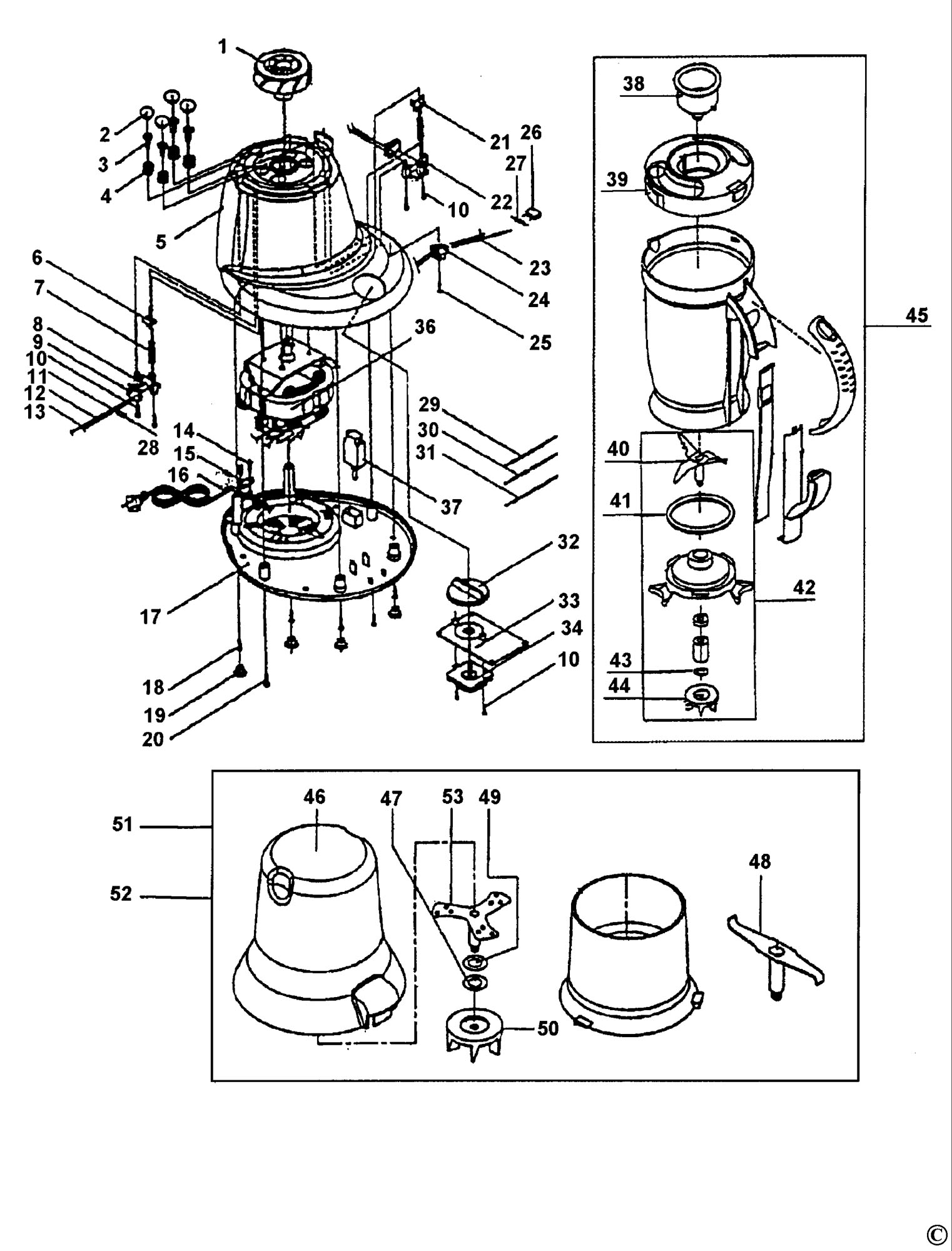 Black & Decker BX3500 Type 1 Blender Spare Parts - Part Shop Direct