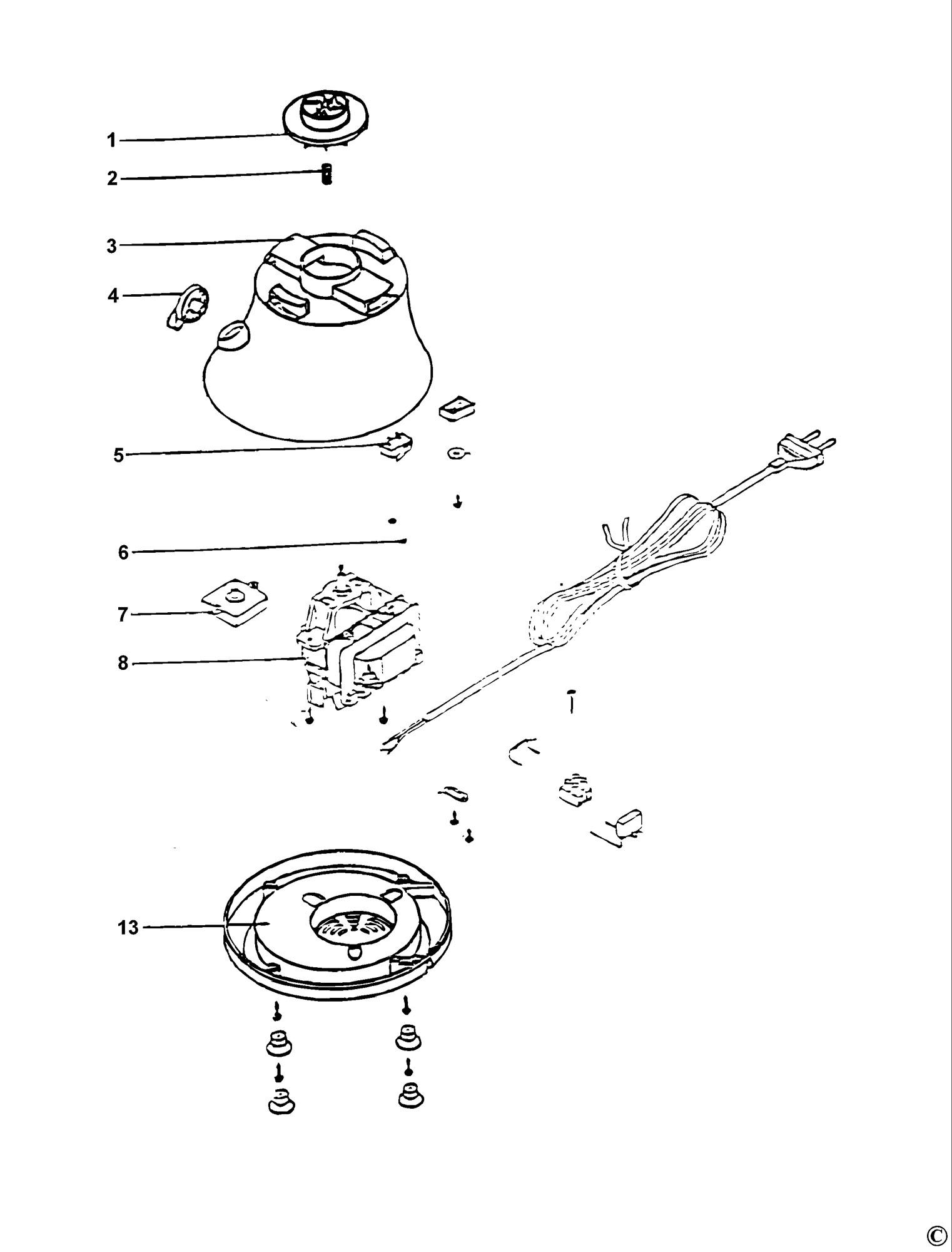 Black & Decker Bl55 Blender (type 1) Spare Parts SPARE_BL55/TYPE_1 from ...