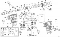 DEWALT DC223K ROTARY HAMMER (TYPE 1) Spare Parts