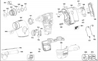 DEWALT DC212K ROTARY HAMMER (TYPE 1) Spare Parts