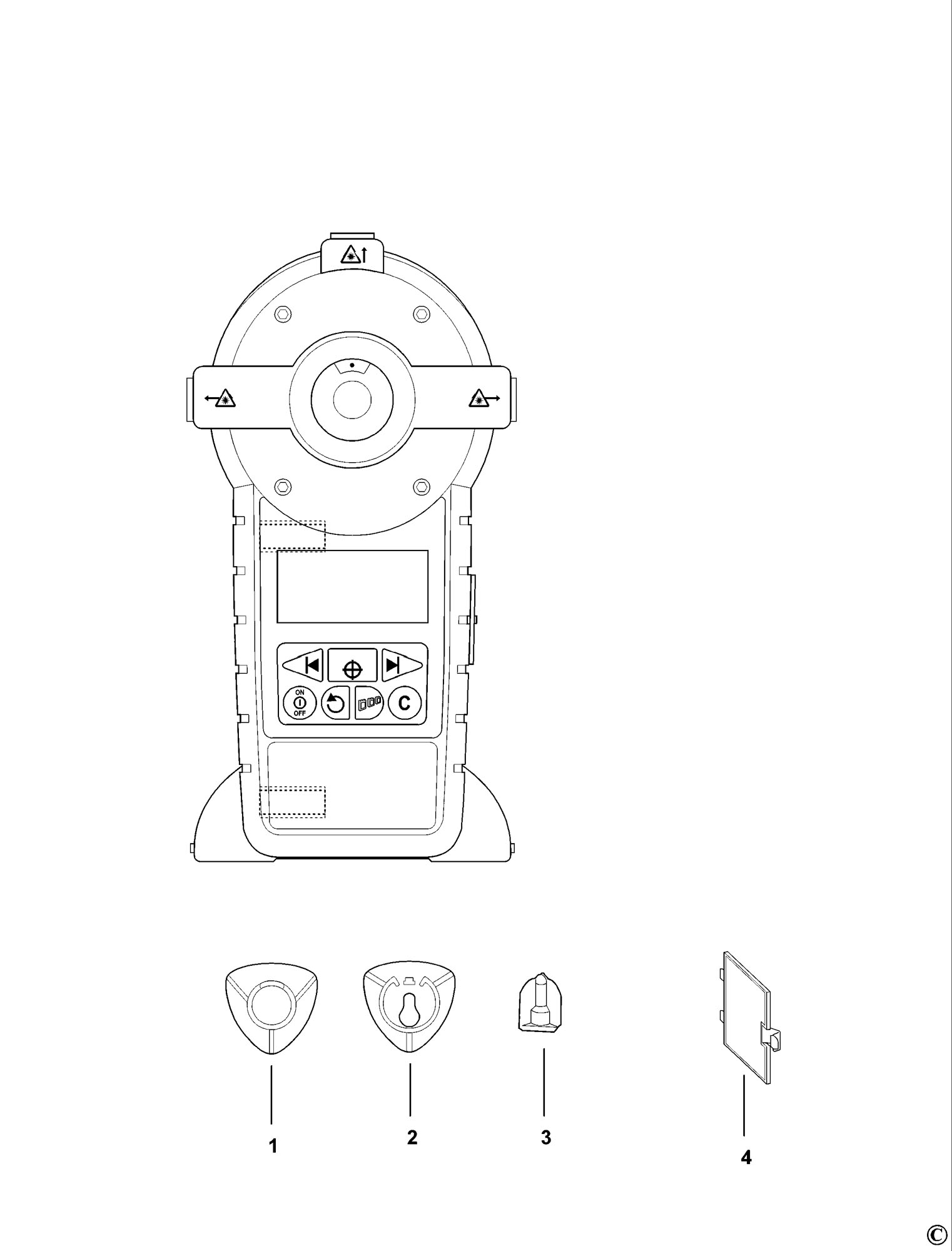 BLACK DECKER BDL500S LASER TYPE 1 Spare Parts