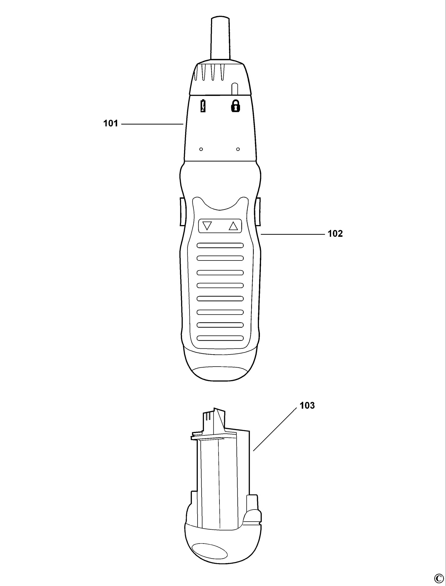 BLACK DECKER AS600 CORDLESS SCREWDRIVER TYPE 1 Spare Parts