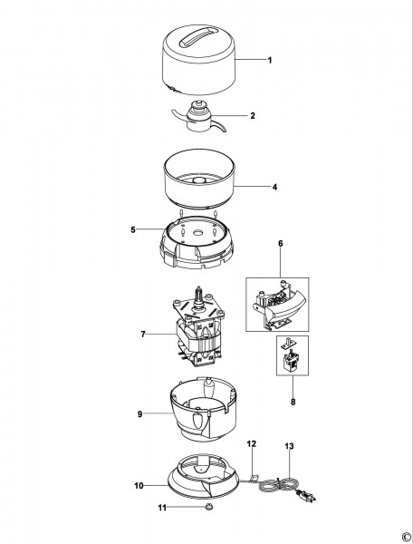 Black & Decker Fx810 Food Processor (type 1) Spare Parts SPARE_FX810/TYPE_1  from Spare Parts World