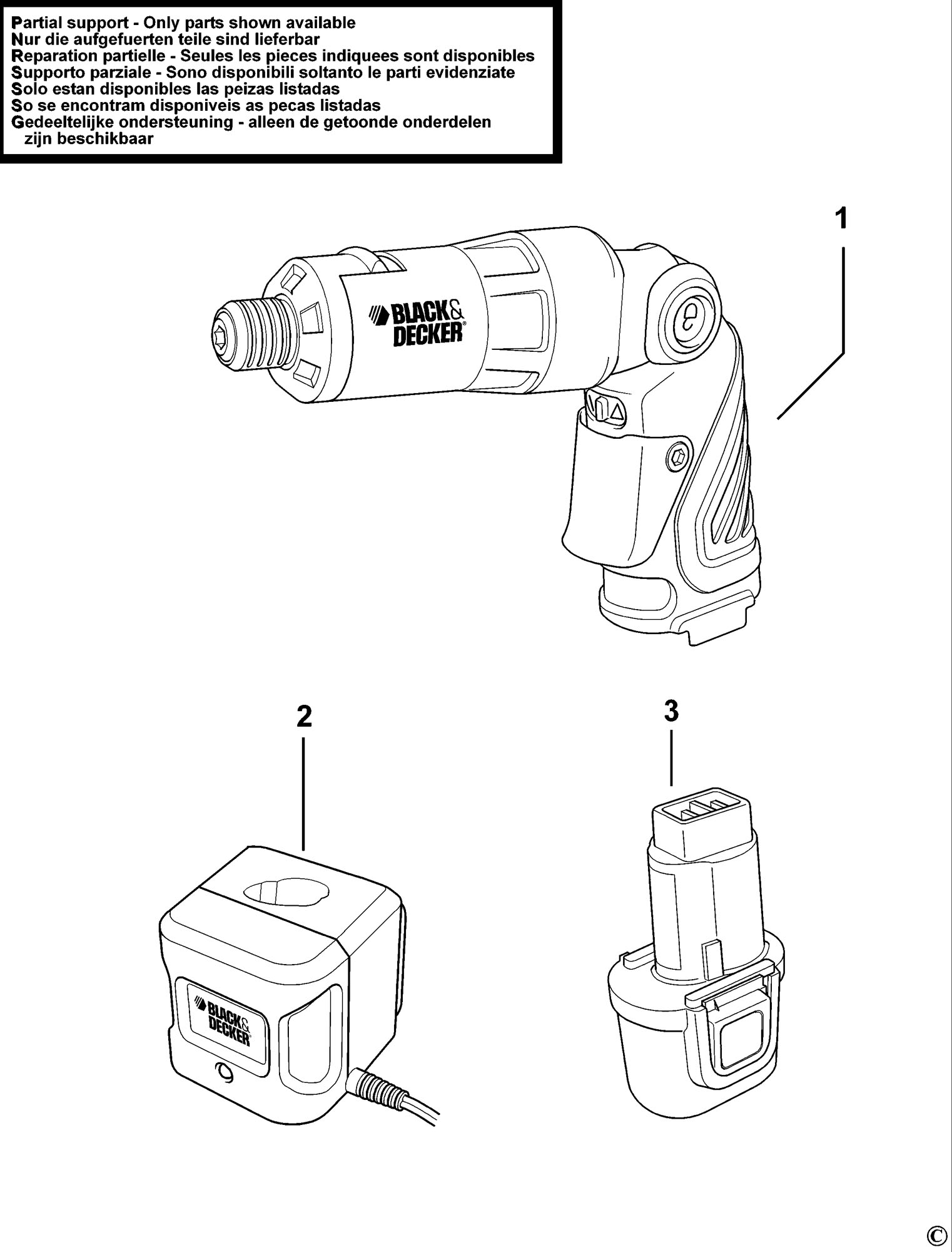 BLACK DECKER HP362 CORDLESS SCREWDRIVER TYPE 1 Spare Parts