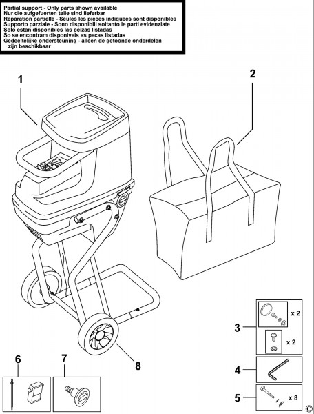 BLACK DECKER GS2400 GARDEN SHREDDER TYPE 1 Spare Parts