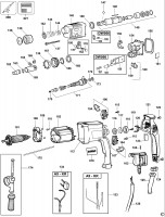 DEWALT DW563K ROTARY HAMMER (TYPE 5) Spare Parts