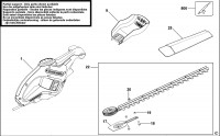 BLACK & DECKER GT115 HEDGETRIMMER (TYPE 1) Spare Parts