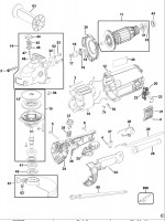 DEWALT D28491 ANGLE GRINDER (TYPE 4) Spare Parts