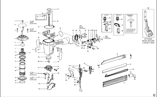 Bostitch 765s4-1e Stapler (type Rev A) Spare Parts SPARE_765S4-1E