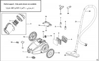 BLACK & DECKER VO1850 VACUUM CLEANER (TYPE 1) Spare Parts