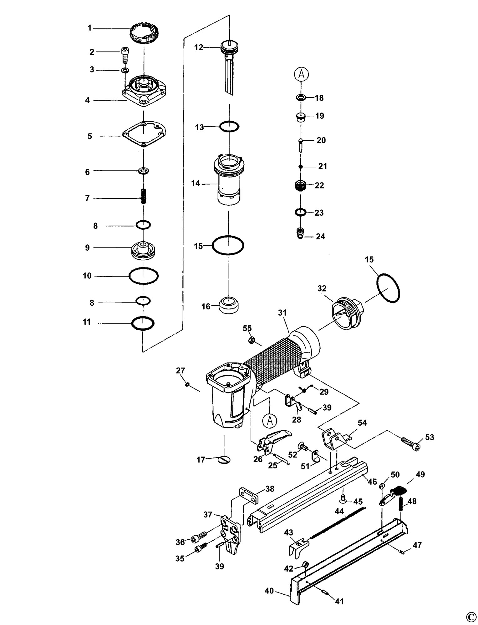 Stanley Apc-mpu Nailer (type 1) Spare Parts SPARE_APC-MPU/TYPE_1 from ...