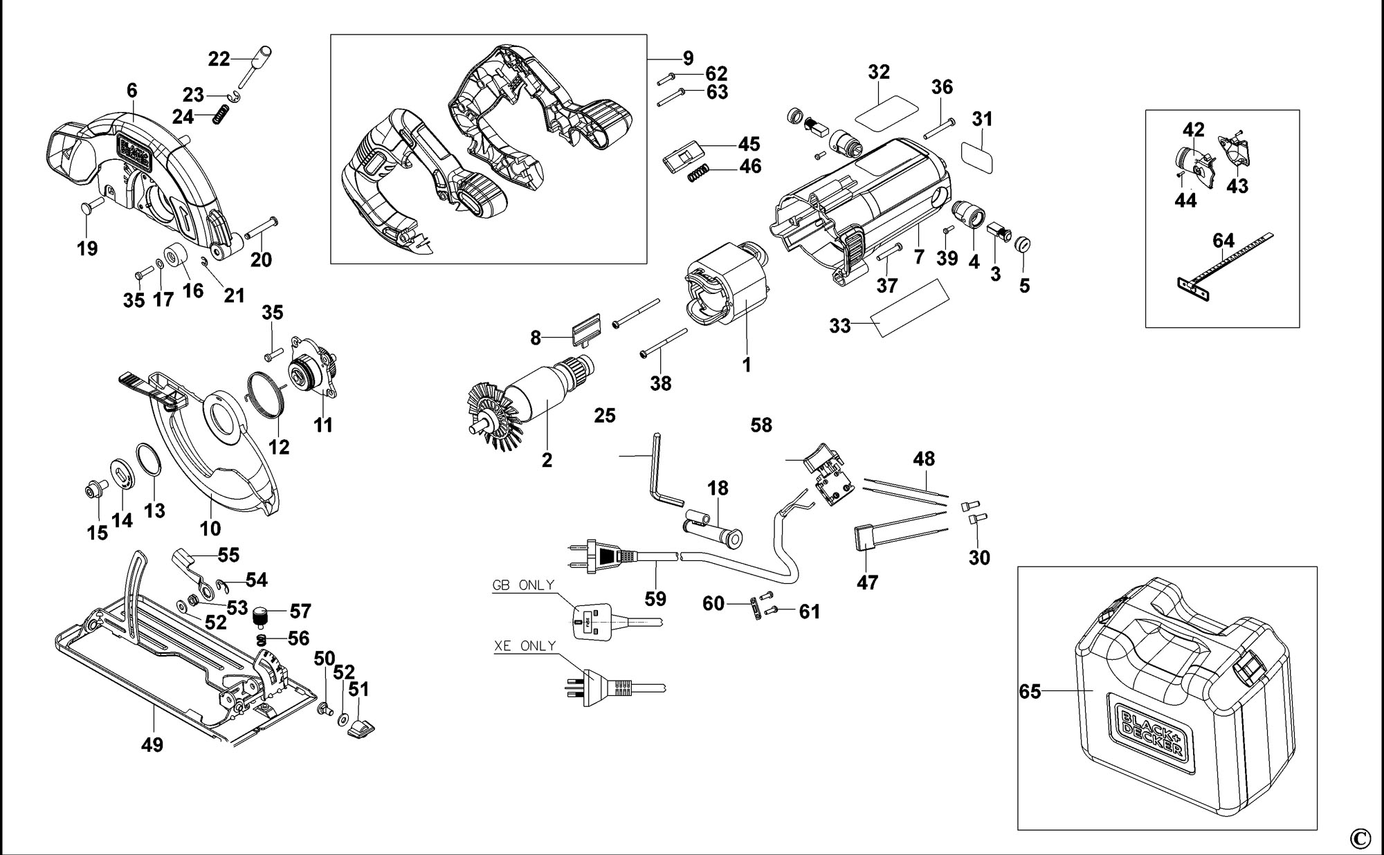 Image of Black & Decker CS1250K circular saw