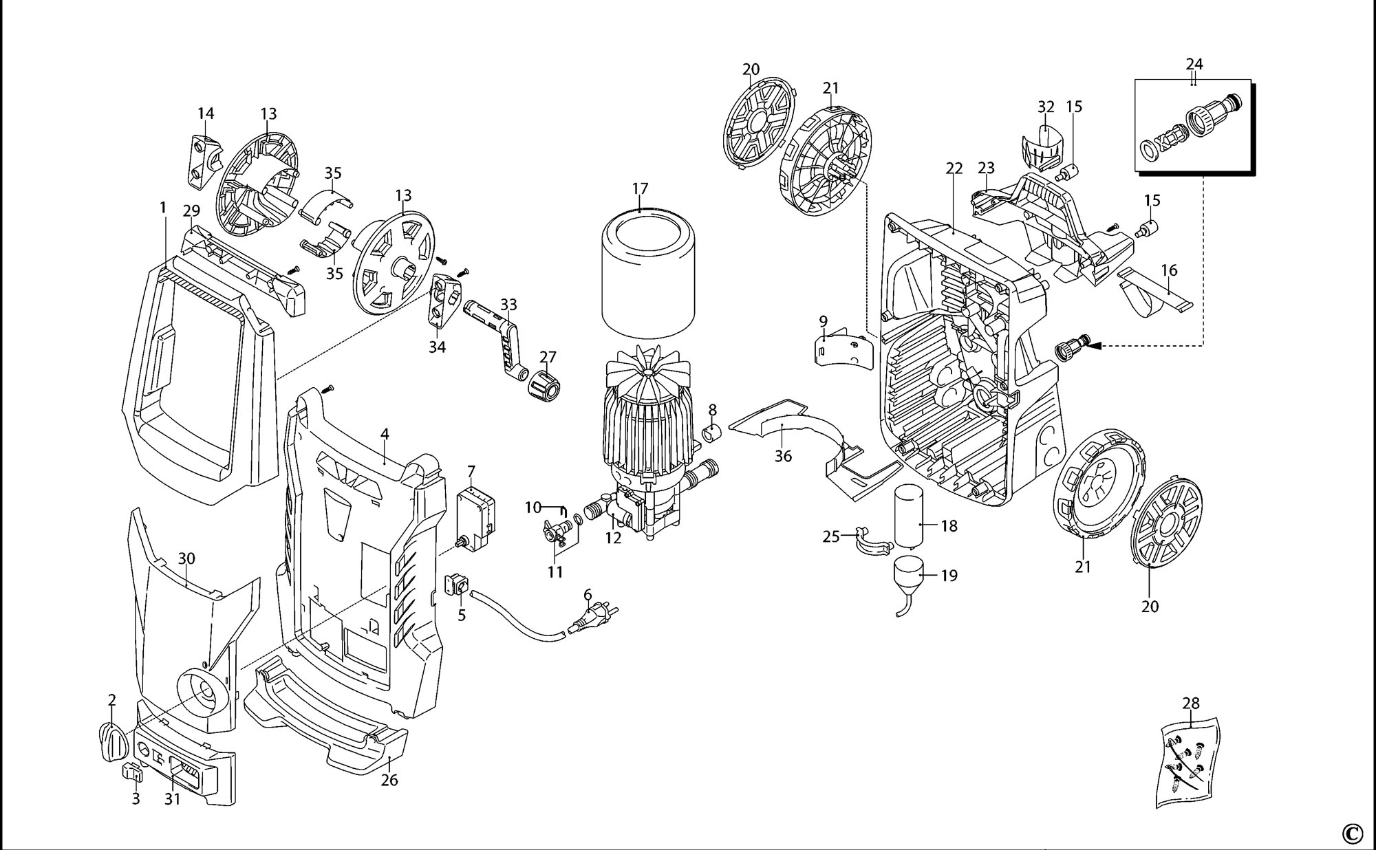 Stanley Sxpw19pe Pressure Washer (type 1) Spare Parts SPARE_SXPW19PE