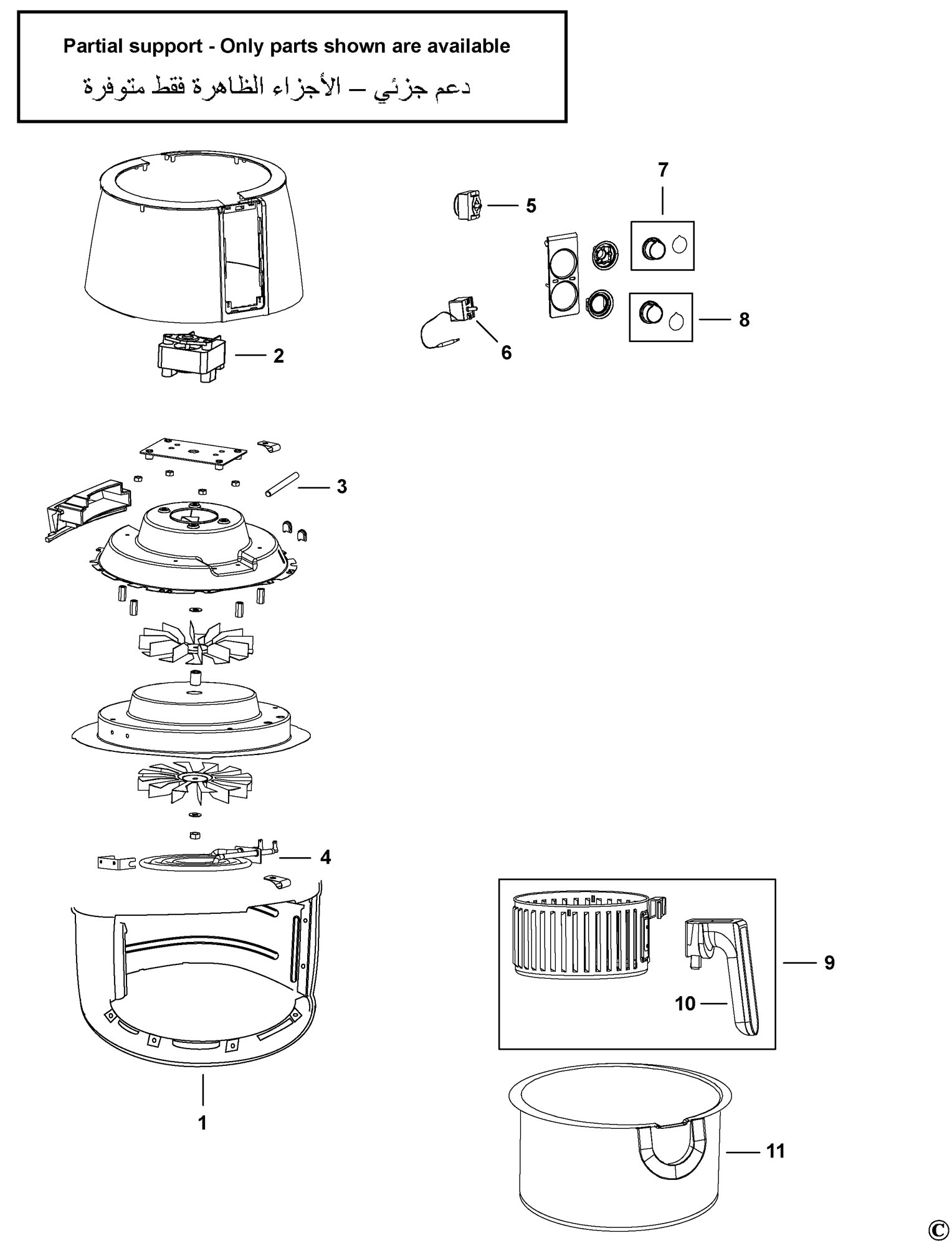 Black and decker air fryer outlet accessories