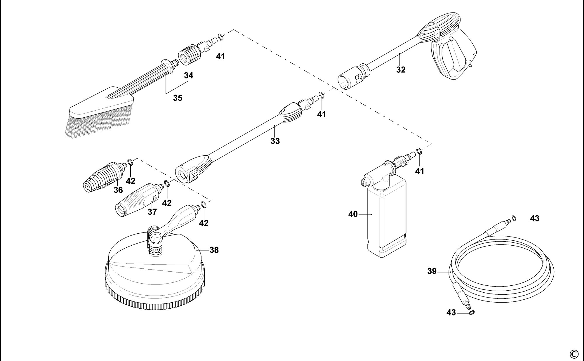 Black & Decker BXPW1400E Type 1 Pressure Washer Spare Parts - Part Shop  Direct