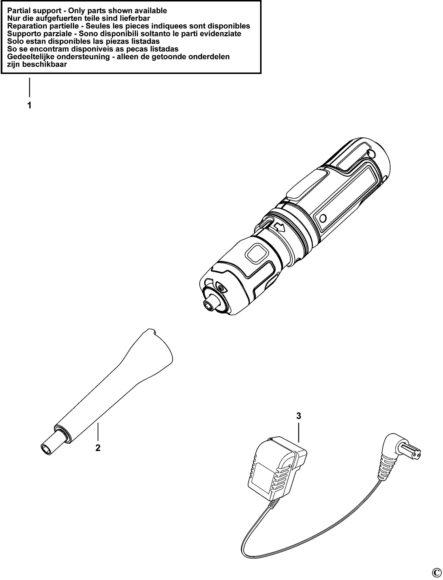 Black Decker Bcf602 Cordless Screwdriver type H1 Spare Parts