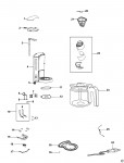 BLACK & DECKER BXCO1000E COFFEEMAKER (TYPE 1) Spare Parts