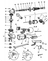 ELU EAG201 ANGLE GRINDER (TYPE 1) Spare Parts