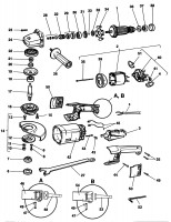 ELU EAG204 ANGLE GRINDER (TYPE 1) Spare Parts