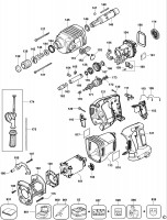 DEWALT DW999K ROTARY HAMMER (TYPE 1) Spare Parts