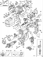 DEWALT DW005K ROTARY HAMMER (TYPE 1) Spare Parts