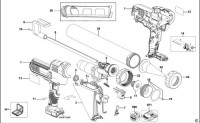 DEWALT DCE581N CAULK GUN (TYPE 1) Spare Parts