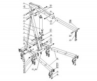 Draper EC2001 02611 Tonne Folding Hydraulic Engine Crane Spare Parts