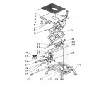 Draper MCPL3 04994 Motorcycle Scissor Lift Spare Parts