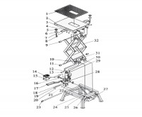 Draper MCPL3 04994 Motorcycle Scissor Lift Spare Parts