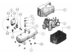 Draper DA10/201 09528 oil free compressor Spare Parts