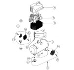 Draper DA25/200 09529 Oil Free Compressor Spare Parts