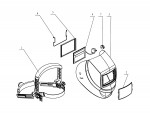 Draper WSP680 12034 Auto-Varioshade Welding Helmet Spare Parts