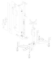 Draper TJ500 19773 500kg TRANSMISSION JACK Spare Parts