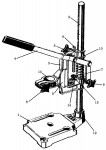 Draper DS1 54488 VERTICAL DRILL STAND Spare Parts