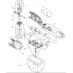 Draper 1/2S-300D 57941 Sander Spare Parts