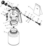 Draper 4318 65866 Low pressure spray gun Spare Parts