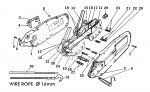 Draper WRP2 71209 3200KG Wire Rope Puller Spare Parts