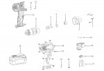 Draper CIW18LI 83689 18V Cordless Impact Wrench Spare Parts