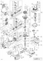 HITACHI ENGINE HEDGE TRIMMER CH 22EBP2 SPARE PARTS