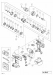 HITACHI CORDLESS IMPACT DRIVER DRILL DV14DVC2 SPARE PARTS