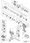 HITACHI CORDLESS IMPACT DRIVER DRILL DV 18DSDL SPARE PARTS