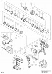 HITACHI CORDLESS IMPACT DRIVER DRILL DV18DVC2 SPARE PARTS